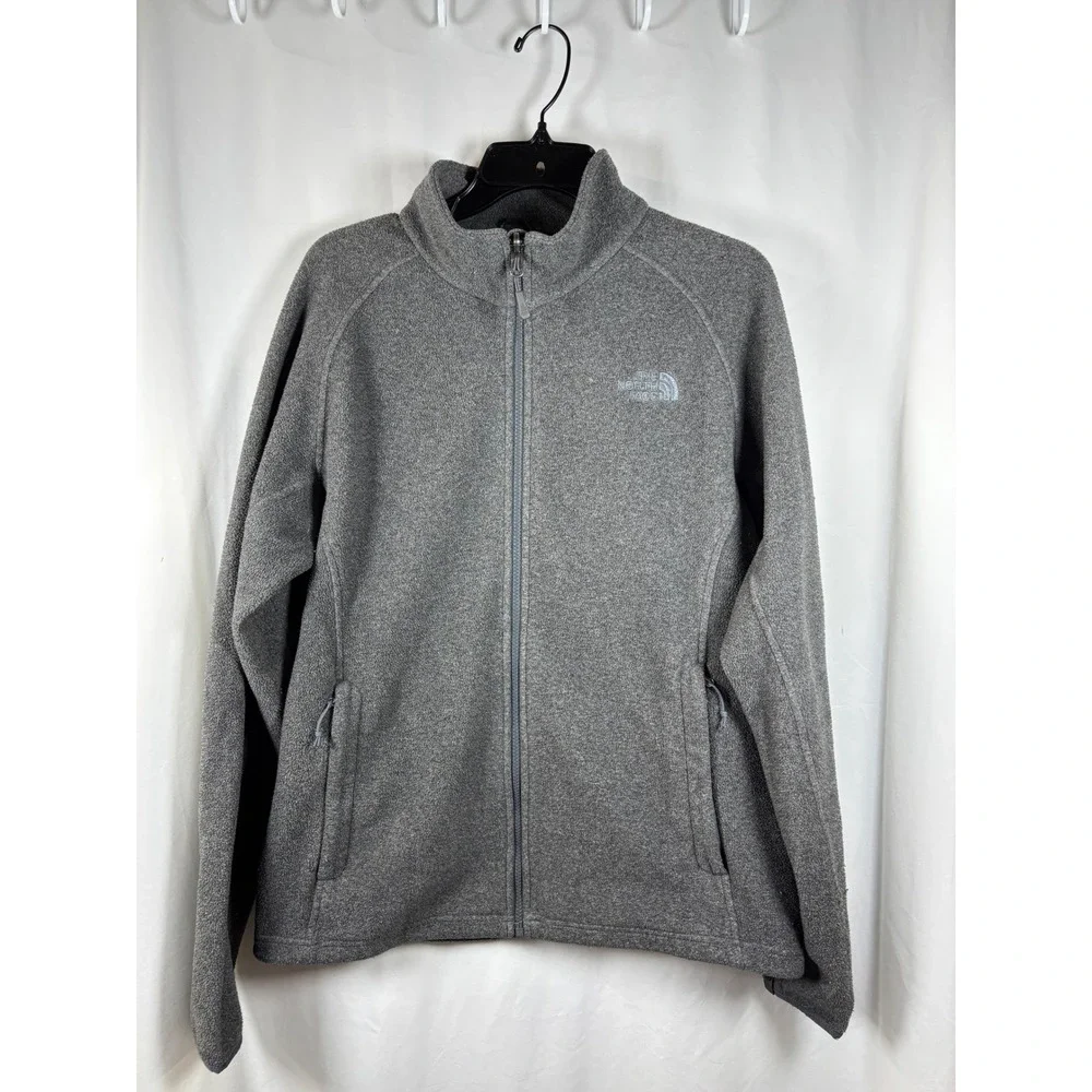 The North Face‎ Mens Fleece Jacket Full Zip Gray M Medium